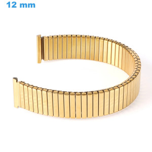 Bracelet 12 mm Acier Doré...
