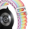 Bracelet pour montre 18 mm Nylon Sangle Blanc et Multicolore