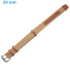 Bracelet 20 mm Nylon boucle Ardillon de montre Brun