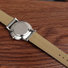 Bracelet 14 mm Cuir véritable de montre Gris