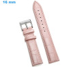 Bracelet 16 mm Cuir véritable Rose pour montre