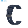 Bracelet Silicone de montre Bleu 22 mm