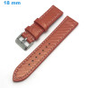 Bracelet montre Orange 18 mm Cuir véritable Ardillon