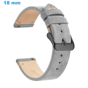 Bracelet Gris 18 mm Cuir...