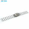 Bracelet Plastique fermoir Déployant montre Transparent 22 mm