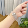 Bracelet Plastique fermoir Déployant montre Transparent 22 mm