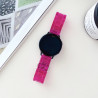 Bracelet 22 mm Plastique Transparent et Rose pour montre boucle Déployant
