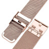 Bracelet Coulissant 13 mm Acier Inoxydable Doré rose de montre