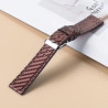 Bracelet 22 mm Cuir véritable Brun montre Ardillon