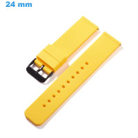 Bracelet montre Jaune 24 mm...
