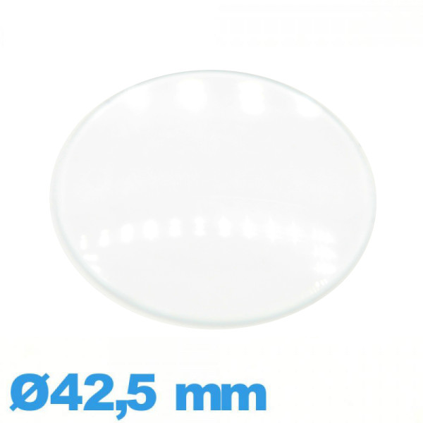 PIECE HORLOGERIE MONTRE GOUSSET VERRE MINERAL DIAMETRE DE 40.3 mm