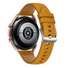 Bracelet de montre 22 mm Cuir véritable Jaune boucle Ardillon