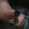 Bracelet Noir 22 mm Caoutchouc montre