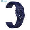 Bracelet Bleu 22 mm Caoutchouc pour montre