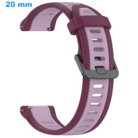 Bracelet En Silicone 22mm Pour Montre Connectée / Sport - Boucle Ardillon Métal, Remplacement Rapide - Couleurs Assorties, Longueur Réglable