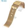 Bracelet Ardillon 18 mm Acier inoxydable Doré montre