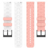 Bracelet 20 mm Caoutchouc Rose pour montre boucle Ardillon
