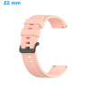 Bracelet fermoir Ardillon 22 mm Silicone Rose pour montre