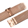 Bracelet boucle Coulissant 20 mm Acier inoxydable Doré rose pour montre