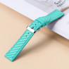 Bracelet Cuir véritable fermoir Ardillon de montre Bleu 20 mm