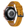 Bracelet fermoir Ardillon 22 mm Cuir véritable Jaune montre