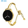 Bracelet 20 mm Acier inoxydable Doré pour montre