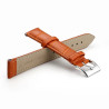 Bracelet fermoir Ardillon 14 mm Cuir véritable Brun pour montre