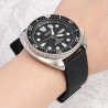 Bracelet Silicone Ardillon de montre Noir 16 mm