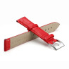 Bracelet 22 mm Cuir véritable Rouge de montre