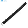 Bracelet Ardillon 20 mm Nylon Noir montre