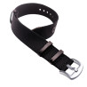 Bracelet Ardillon 20 mm Nylon Noir montre