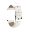 Bracelet montre Blanc 16 mm Cuir véritable boucle Ardillon