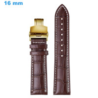Bracelet montre Brun 16 mm...
