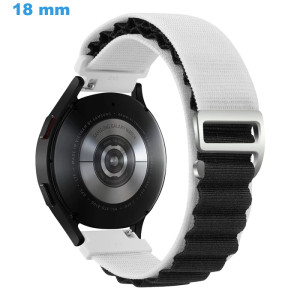 Bracelet 18 mm Nylon Blanc...