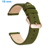 Bracelet Vert 18 mm Cuir...
