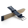 Bracelet fermoir Ardillon 16 mm Cuir véritable Bleu de montre