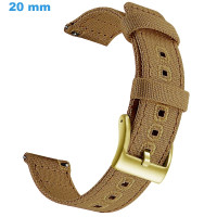Bracelet 20 mm Tissu Café...