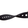 Bracelet 22 mm Silicone fermoir Ardillon pour montre Noir