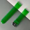 Bracelet Ardillon 22 mm Plastique Transparent et Vert pour montre