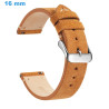 Bracelet 16 mm Cuir véritable Brun montre Ardillon