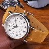 Bracelet 16 mm Cuir véritable Brun montre Ardillon