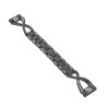 Bracelet Clip 20 mm Acier inoxydable Noir montre
