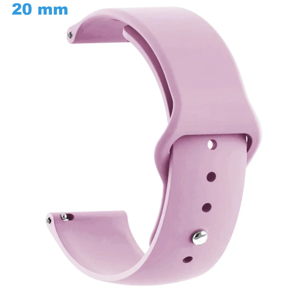 10 Pièces Boucles De Bracelet De Montre 20 Mm En Caoutchouc - Avec Outil De Barre à Ressort, Couleur Rose