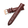 Bracelet pour montre 16 mm Cuir véritable Brun boucle Ardillon