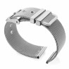 Bracelet 18 mm Acier inoxydable pour montre Argenté