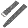 Bracelet boucle Ardillon 22 mm Caoutchouc Gris pour montre