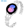 Bracelet de montre 22 mm Acier inoxydable Argenté