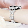 Bracelet de montre 22 mm Acier inoxydable Argenté