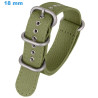 Bracelet montre 18 mm Nylon fermoir Ardillon Vert