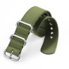 Bracelet montre 18 mm Nylon fermoir Ardillon Vert